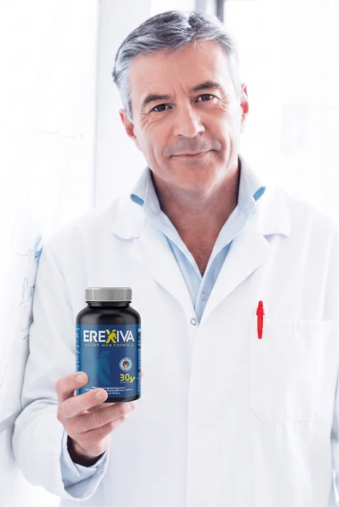Especialista en salud masculina recomendando soluciones naturales para el vigor físico.