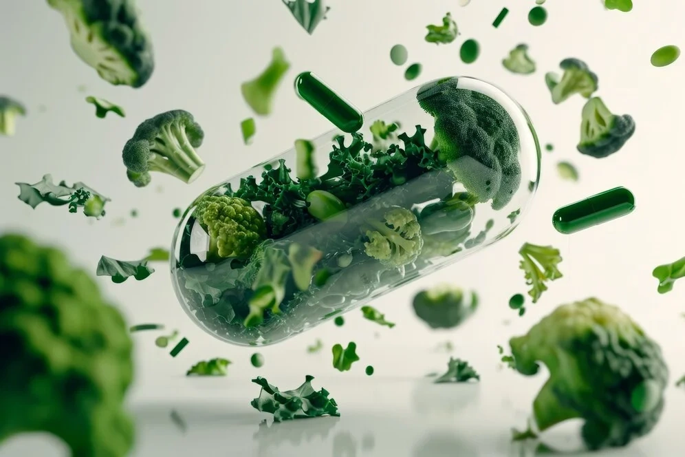 Ilustración del flujo sanguíneo maximizado gracias a la tecnología de absorción de nutrientes.